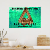 "Dark Minds For Dark Time" 36"x24" poster (Keuken)