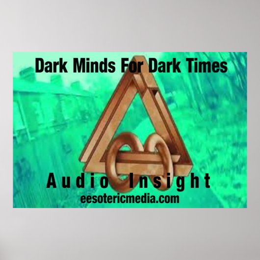 "Dark Minds For Dark Time" 36"x24" poster (Voorkant)