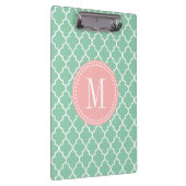 Dark Mint Moroccan Tiles Lattice Specialized Klembord (Rechts)