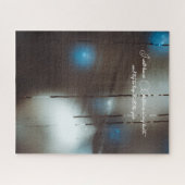 Dark Misted Steamy Window met kerstballen Legpuzzel (Horizontaal)