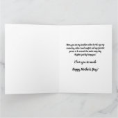 Dark Mode Golden Hearts Moederdag Kaart (Binnen)