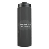 Dark Mode Lover Thermal Tumbler Thermosbeker (Voorkant)