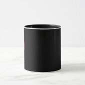 Dark Mode Matte Black Ceramic Mug Custom Mok (Midden)