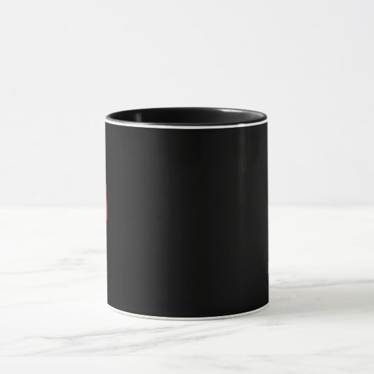 Dark Mode Matte Black Ceramic Mug Custom Mok (Midden)