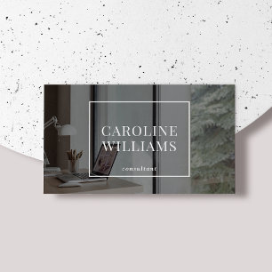 Dark Modern Esthetische sociale media manager, fot Visitekaartje