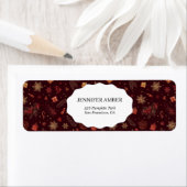  Dark Modern Festive Holiday Simple Rustic Boho Etiket (Insitu)