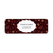 Dark Modern Festive Holiday Simple Rustic Boho Etiket (Voorkant)