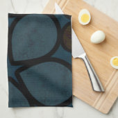 Dark Modern Floral Kitchen Towel Theedoek (Quarter Fold)