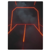 Dark Modern Neon Halloween Premium Design Klembord (Achterkant)