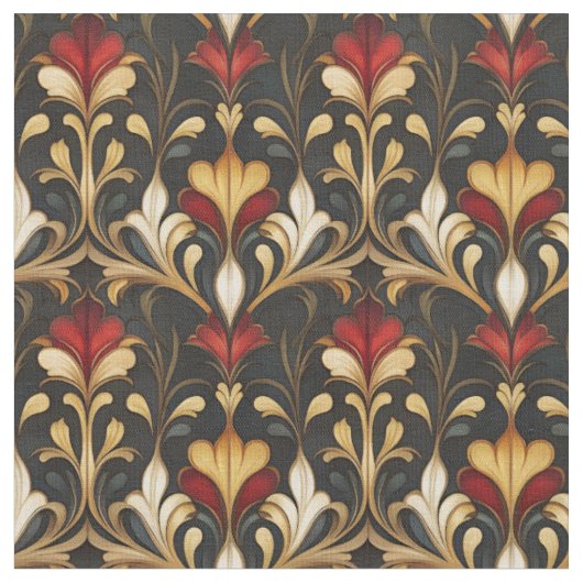 Dark & Moody Art Nouveau Stof (Close Up)