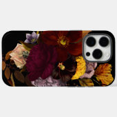 Dark Moody Black Herfst Bloemen Case-Mate iPhone Case (Achterkant (horizontaal))