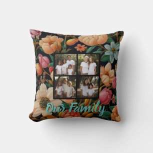  Dark Moody Bloemen 4 foto template Kussen