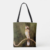 Dark Moody Blue Jay Tote Bag | Nature Inspired Art (Achterkant)