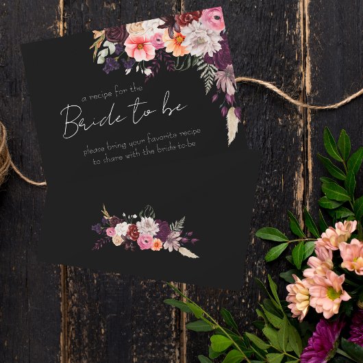 Dark Moody Bring a Recept Enclousure Kaart