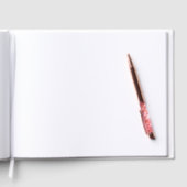 Dark Moody Burgundy Rust Orange Floral Wedding Gastenboek (Binnen)