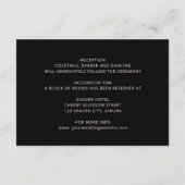 Dark Moody Chrysanthemum Flowers Informatiekaartje (Achterkant)