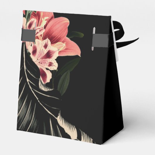 Dark Moody Dank u bruiloft gunst dozen Bedankdoosjes (Achterkant)