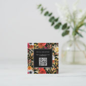 Dark Moody Fall Romantic Bridal Shower Informatiekaartje (Staand voorkant)