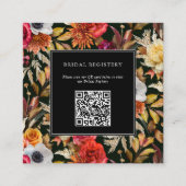 Dark Moody Fall Romantic Bridal Shower Informatiekaartje (Voorkant)