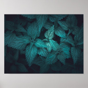 Dark moody floral natuur foto poster