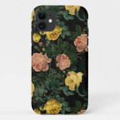 Dark Moody Florals Antiek Redouté Rozen Case-Mate iPhone Case (Achterkant)