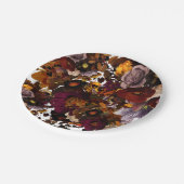 Dark Moody Flower Papieren Bordje (Gekanteld)