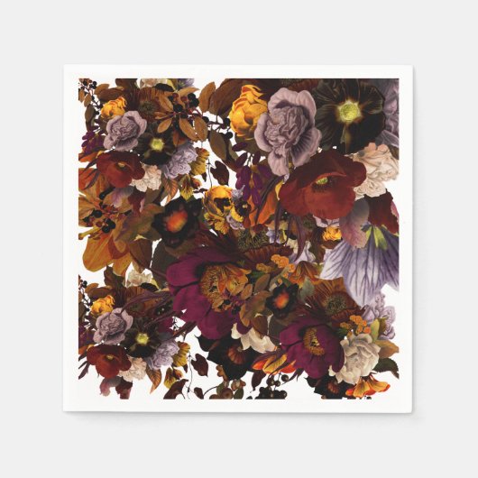 Dark Moody Flower Servet (Voorkant)