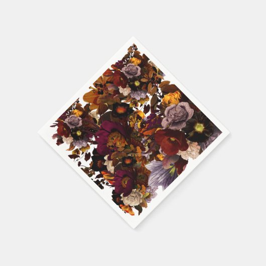 Dark Moody Flower Servet (Hoek)