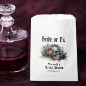 Dark Moody Gothic Bruid of Die Vrijgezellenfeest Bedankzakje