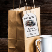 Dark Moody Gothic Bruid of Die Vrijgezellenfeest Cadeaulabel