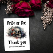 Dark Moody Gothic Bruid of Die Vrijgezellenfeest Kaart