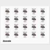 Dark Moody Gothic Bruid of Die Vrijgezellenfeest Vierkante Sticker (Vel)