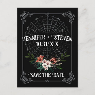 Dark Moody Gothic Wedding Save the Date Briefkaart