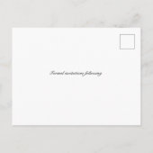 Dark Moody Gothic Wedding Save the Date Briefkaart (Achterkant)