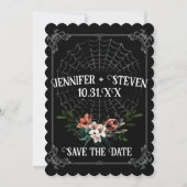 Dark Moody Gothic Wedding Save the Date Kaart (Voorkant)