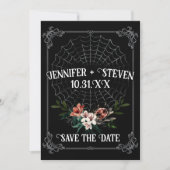 Dark Moody Gothic Wedding Save the Date Kaart (Voorkant)