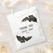 Dark Moody  gunstzak Minimalistische Gothic Bedankzakje (Geknipt)