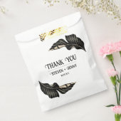 Dark Moody  gunstzak Minimalistische Gothic Bedankzakje (Gezegeld)