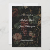 Dark Moody Herfst Autumn Vineyard Wedding Save The Date (Voorkant)