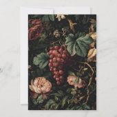 Dark Moody Herfst Autumn Vineyard Wedding Save The Date (Achterkant)