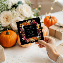 Dark Moody Herfst Floral lRomantisch Vrijgezellenf