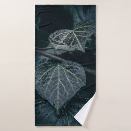 Dark Moody Ivy Natuur Foto Badhanddoek