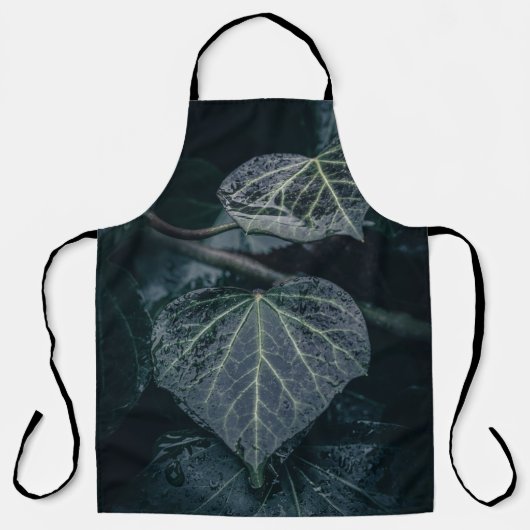 Dark Moody Ivy Natuur Foto Schort (Voorkant)