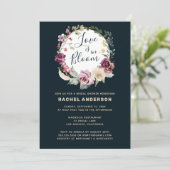 Dark Moody Love is in Bloom Vrijgezellenfeest Kaart (Staand voorkant)