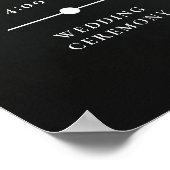 Dark Moody Midnight Bat & Fog Orde van Evenementen Poster (Hoek)