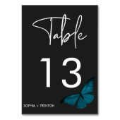 Dark Moody minimale Blauwgroen mot bruiloft Kaart (Achterkant)