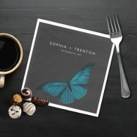Dark Moody minimale Blauwgroen mot bruiloft