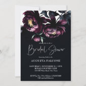 Dark moody noir elegante vrijgezellenfeesten sjabl kaart (Voorkant)