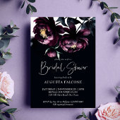 Dark moody noir elegante vrijgezellenfeesten sjabl kaart