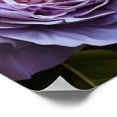 Dark Moody Paarse & Lavendel Bloemen Modern Bruilo Poster (Hoek)